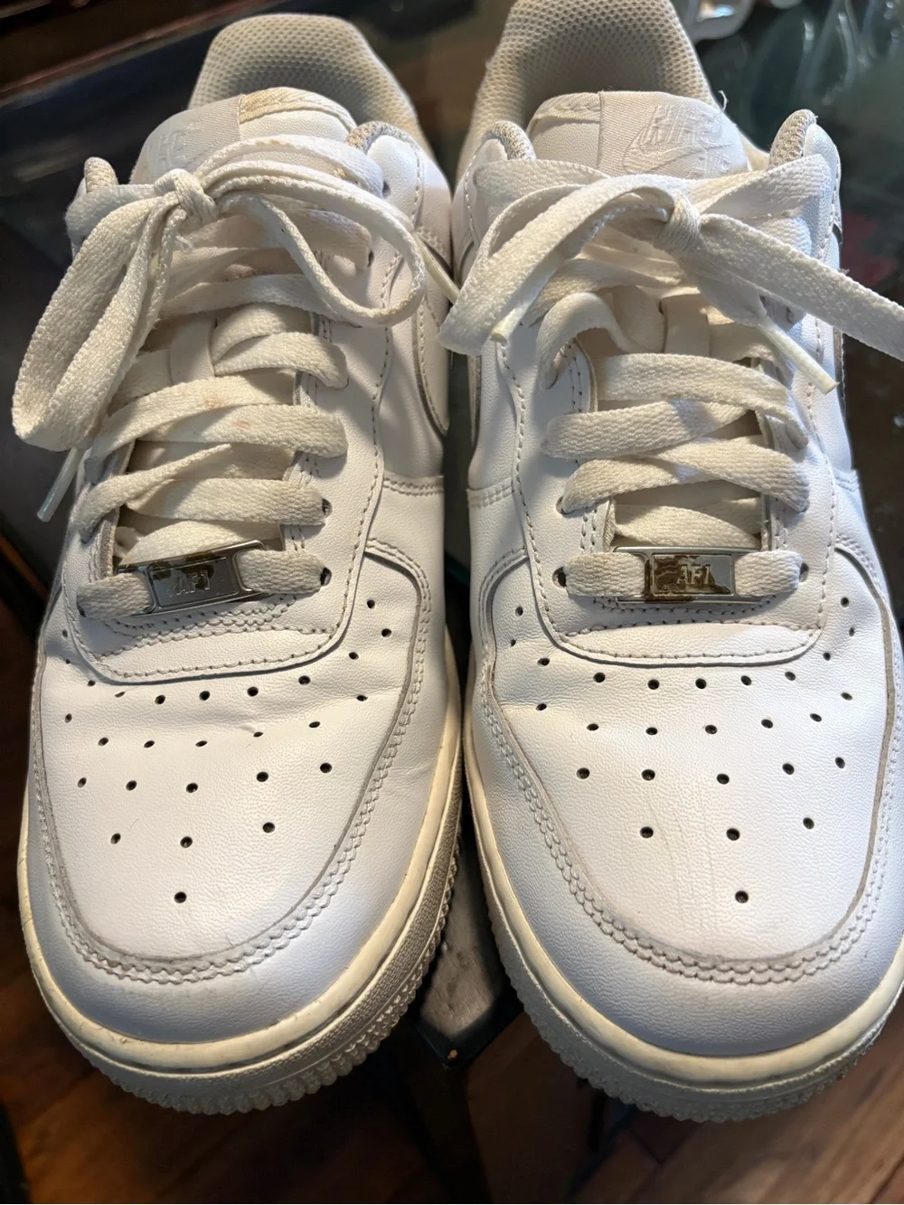White Nike Air Force 1 Sneakers